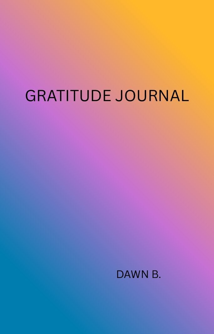 GRATITUDE JOURNAL (122 Ruled Pages), Multicolor Cover,